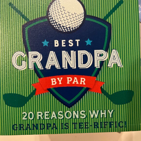 Grandpa Gift Box Golf Themed Note Cards + Memory Journal Keepsake Set (new/hx) - Picture 4 of 13